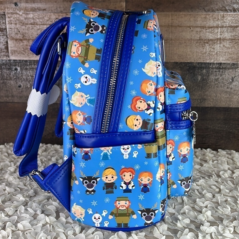 NWT! Disney Loungefly Frozen Chibi Mini Backpack - Picture 6 of 7